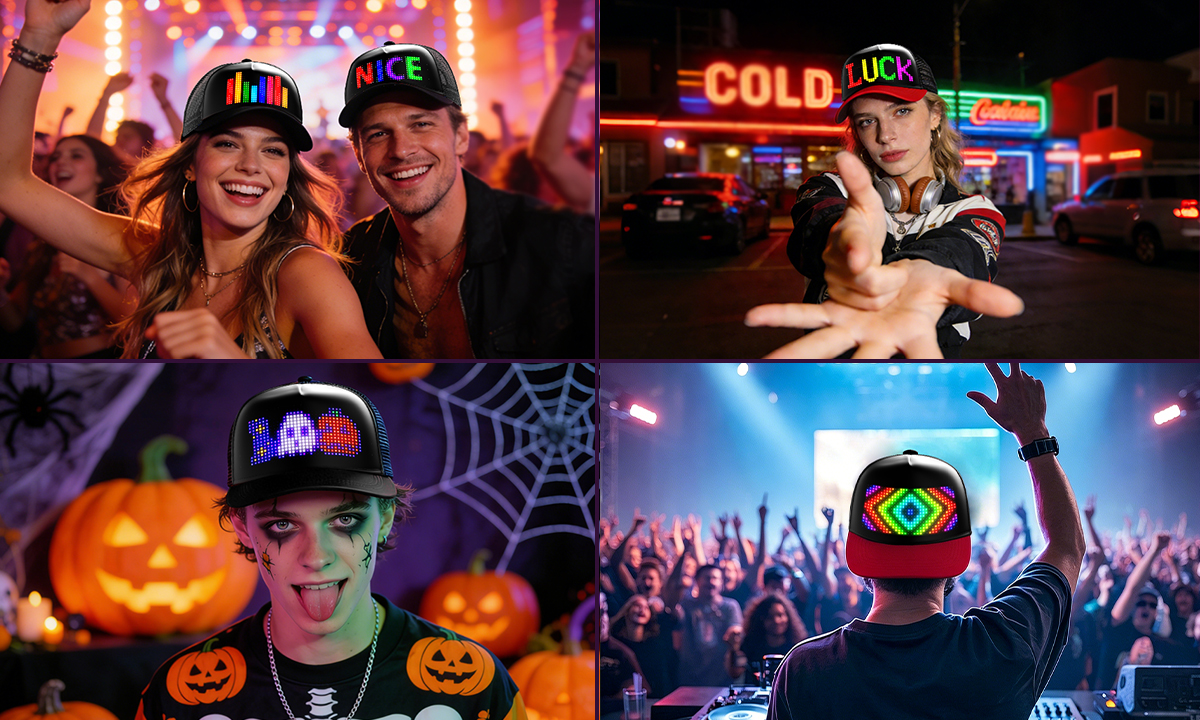 LED hat lifestyle scenes