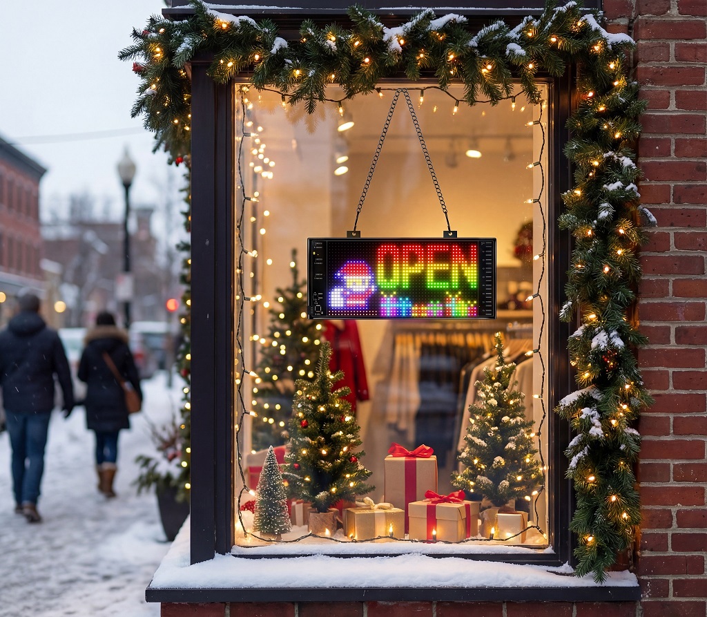 Open sign display