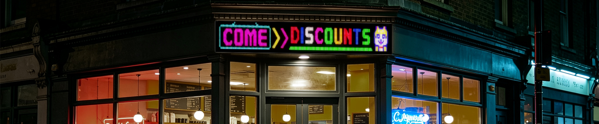 Storefront ad screen